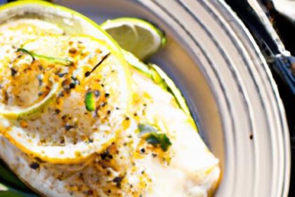 Zesty Grilled Lemon Caper Halibut: A Fresh Seafood Delight