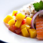 Tropical Twist: Salmon with Zesty Mango Salsa Delight