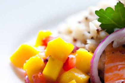 Tropical Twist: Salmon with Zesty Mango Salsa Delight