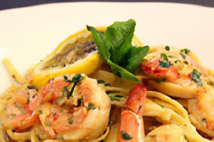 Zesty Shrimp Linguine: Garlic & White Wine Delight Recipe