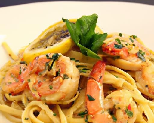 Zesty Shrimp Linguine: Garlic & White Wine Delight Recipe