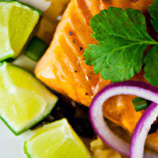 tropical twist:⁤ Salmon with ⁤Zesty Mango⁣ Salsa Delight