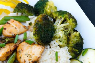 Wholesome Cauliflower Rice Stir-Fry with Savory Chicken Delight