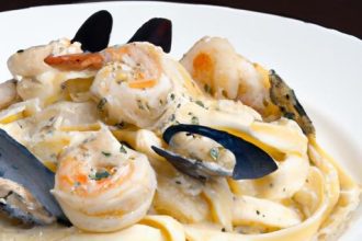 Creamy Seafood Fettuccine Alfredo: A Taste of the Sea